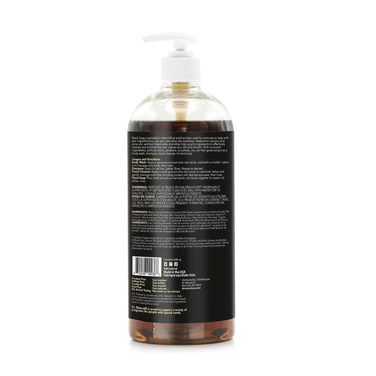    Dr. Natural Plant-Based Castille Liquid Black Soap