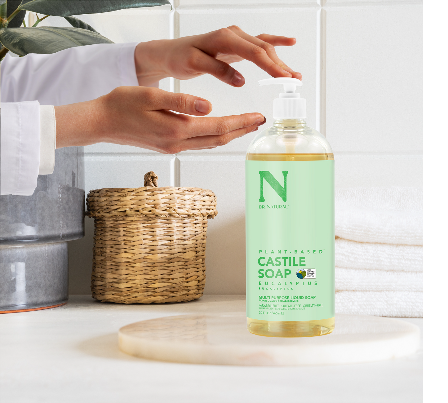    Dr. Natural Plant Based Castile Liquid Soap - Eucalyptus